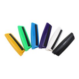 110MM Colourful Plastic Cigarette Easy Rolling Handroller Machine Scroll Manual Maker Portable Innovative Design Smoking Tool DHL Free