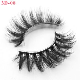 DHL Free natural long thick Fake lashes set 5 pairs with luxury packaging 7 models available synthetic hair false eyelashes handmade