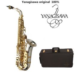 Brand NEW Alto Saxophone Yanagisawa original W037 Nickel Plated Gold Key Super Professional High Quality Sax Mouthpiece Gift