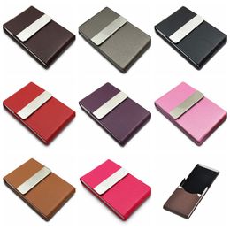 Colorful Style Mini Metal PU Cigarette Cases Shell Skin Casing Storage Box Exclusive Design Portable High Quality Hot Cake