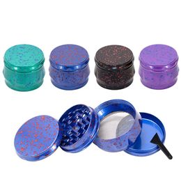 Drum Style 100% Zinc Alloy Herbal Herb Tobacco Grinder 2.0Inch 4Piece With Razor-sharp Teeth Metal Smoking Grinders Spice Mills Crusher