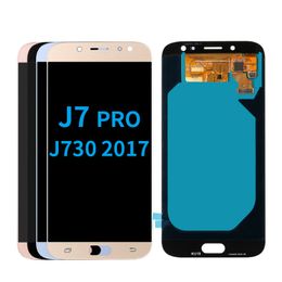 samsung mobile phones j7 UK - Mobile phone for samsung J730 lcd J7 Pro 2017 J730F screen display with touch digitizer assembly Quality is OLED