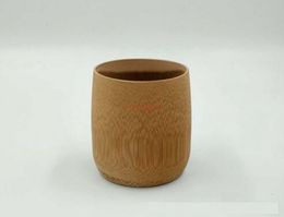 100pcs Carbonised Bamboo Cup Kung Fu Tea Accessories Handmade Natural Retro Styling Crafts Tea Cups