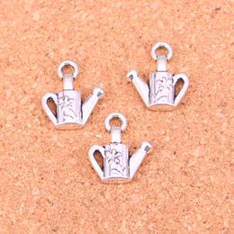 silver watering can Australia - 70pcs Charms watering can gardening Antique Silver Plated Pendants Making DIY Handmade Tibetan Silver Jewelry 18*15mm