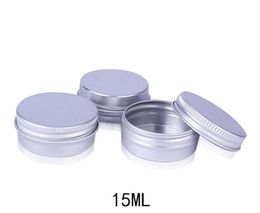 Hot Sell 500*15g cosmetic Aluminium jar 15ml metal tin for cream packaging container SN2495
