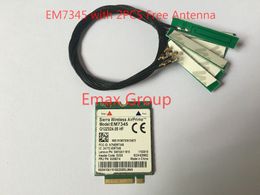 Freeshipping For IBM Lenovo Thinkpad T440 T540P W540 L440 X240 X1 Carbon EM7345+2pc Antenna NGFF M.2 WWAN Card 04X6014 4G LTE/HSPA+