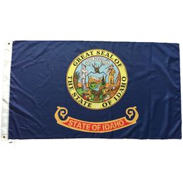 American Idaho State Flag 3x5 ft Good Quality Polyester Print New US State Flags Any Custom Flags Banners