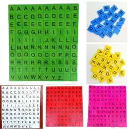 Colour English alphabet literacy early education intellectual development uppercase English letter Wooden Alphabet Scrabble 100pcs/set