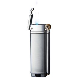 Cigarette Lighter Inflatable Torch Windproof Blue Flame Cigar Creative Metal Lighter Smoking Accessories