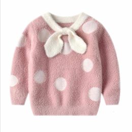 Knitted Girls Sweater Cute Princess Children Clothes Pattern Boys Soft Wool Sweaters For Baby Kids Warm Tops Winter Clothing