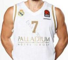 Sergio Llull 23 Real Madrid White Basketball Jersey — BORIZ