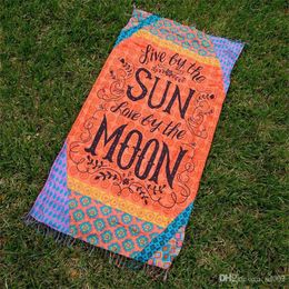 Ethnic Style Printed Sunshade Beach Towels Ladies Fashion Shawl Tapestry Bed Sheet Bath Towel Mattress Covering Multiple Patterns 21ls A1