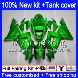 Body +Tank For KAWASAKI ZX1000 CC ZX 10 R ZX-10R 2004 2005 214MY.71 ZX10R 04 05 ZX1000C 1000CC ZX 10R 04 05 ABS Fairings Pearl Green