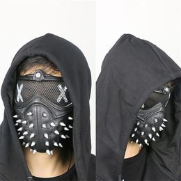 games dogs UK - 5pcs lot Halloween Games Watch Dogs 2 Cosplay Mask Watch Dogs Marcus Holloway Wrench Mask PVC Adult Men Cosplay Prop Costume