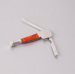 Pipe type three-in-one stainless steel scraper pipe tool fittings pressure bar scraper spoon pipe