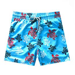 Fashion-2019 Brand Vilebre Men Beach Board Shorts Swimwear Men 100% Quick Dry Turtles Male Boardshorts Bermuda Brequin Swimshort M-Xxxl 346