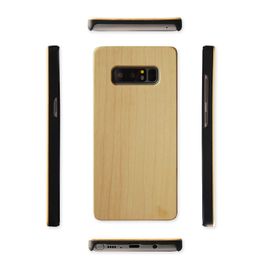 Wood Bamboo Case For Samsung Galaxy Note 8 S8 S9 S10 Real Wooden Phone Cover Shockproof Cases For Galaxy Note 9 Free DHL