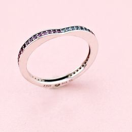 Wholesale- Diamond Heart RING Set Gift Original box for Pandora 925 Sterling Silver Fashion Wedding Rings for Women