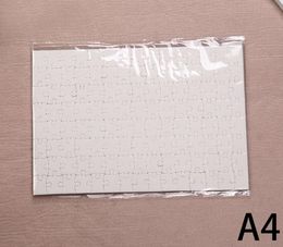 A4 Sublimation Blank Puzzle 120pcs DIY Craft Heat Press Transfer Crafts Jigsaw Puzzle white A4 Blank Puzzle SN527