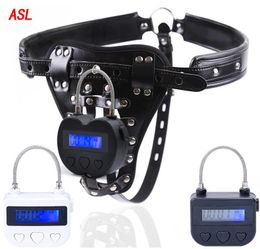 USB Rechargeable Electronic Timer for BDSM Mouth Gag Time Lock BDSM Bondage Chastity Pants Adult Games Sex Toys for Couples