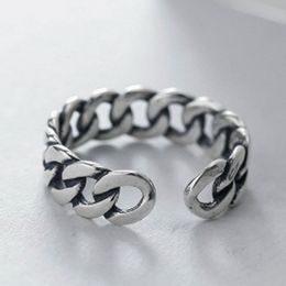 New Fashion Ring Jewellery Chain gorgeous Unisex Antique Vintage Opening Silver plated Finger drop