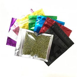 300pcs Clear Mylar Bags Sample Packets Metal Aluminum Candy Packaging zipper Pouch Resealable Plastic Foil Bag for Tea Snacks