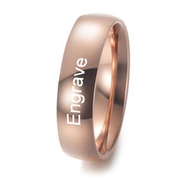 -Il suo KingHis regina personalizzati anelli per la coppia del nuovo di disegno dell'acciaio inossidabile dell'argento oro rosa inciso anello per l'amante SL-031
