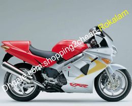 Popular Race Motorcycle Fairing For Honda VFR800RR VFR800 VFR 800 1998 1999 2000 2001 Factory Silver Red Fairings Aftermarket Kit