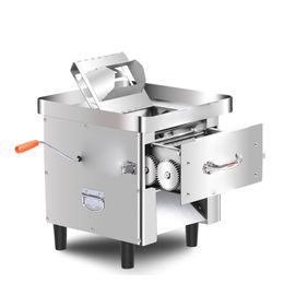 FREE SHIPPING Wholesale Commercial hand-operated electric multi-functional meat slicer Fully automatic domestic meat slicer 220v 850w