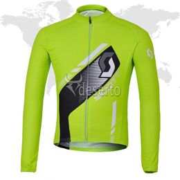 Spring/Autum SCOTT Pro team Bike Men's Cycling Long Sleeves jersey Road Racing Shirts Riding Bicycle Tops Breathable Outdoor Sports Maillot S21041997