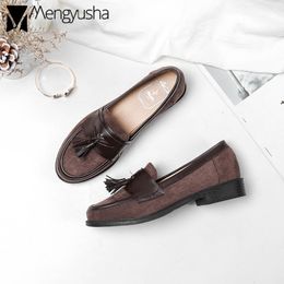 2019 Femme Flats mocassini marca camoscio vernice creeper espadrillas donne britanniche vintage nappa brogues oxfords scarpe donna