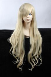 Cosplay Wigs Harajuku lolita Long Curl Wavy Blonde Halloween Party Anime Hair