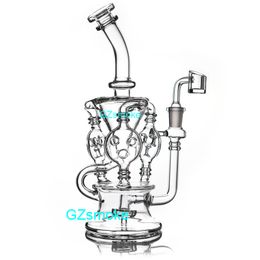 Bong recycler heady bongs dab rig tyre percolator oil rigs wax quartz banger glass water pipe hitman smoking pipes hookahs