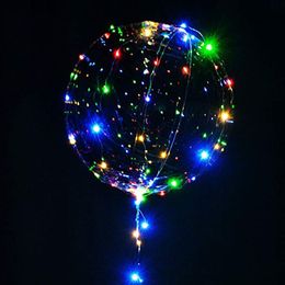 Balloon LED Lights BoBo Bubble Balloon For Birthday Wedding Valentine Decoration
