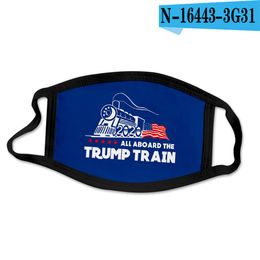 32style Trump Mask 2020 American Election Face Masks US Flag Print Washable Mask Ice Silk Reusable Masks Anti Dust Cover GGA3512