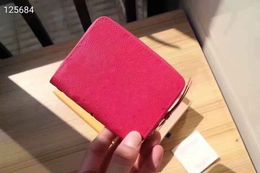 Hot popular 4 Colours men women leather Business Hasp wallet lady classical purse Colour gradient card holders bag Coin purse 11x8cm 60067