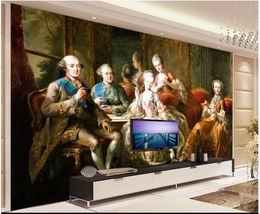 Custom photo wallpapers 3d mural wallpaper for living room Palace oil painting noble TV background wall paper