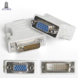 500pcs/lot DVI24+5 to VGA adapter dual monitor connector VGA to DVI Converter Adapter adaptor connector