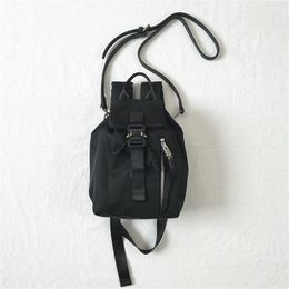 Waist Bags Streetwear Metal Buckle Functional Tactical Hip Hop Reflective Backpack Men Women Casual Crossbody Bag