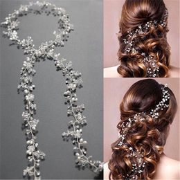2019 nupcial casamento crystal noiva acessórios de cabelo pérola flor headband artesanal penteado penteada pente de cabelo para mulheres