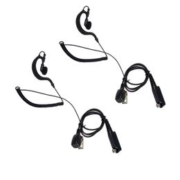 2PCS PTT MIC G Shape Earpiece Headset for Sepura STP8000 SRP3000 SRH3500 Radios