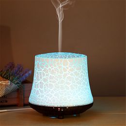 Colorful 100ML Aroma Diffuser Humidifier Crack Ultrasonic Essential Oil Diffuser For Home Bedroom Quiet Mist Maker Fogger