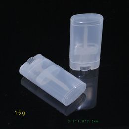 500pcs/lot 15g plastic Deodorant tubes ,DIY 15g plastic lipstick tube ,15 g empty lip balm bottle