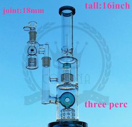 Smoking Pipes glass bongs hookah dab rig Green black pink purple blue Colour water pipe ash catcher bowlQ240515