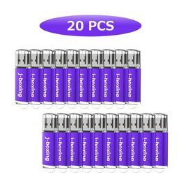 Purple Bulk 20pcs Rectangle USB Flash Drive 256MB Flash Pen Drive High Speed Thumb Memory Stick Storage for Computer Laptop Tablet Macbook