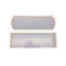 Large Rectangle Mould with Rounded Corner 25x8cm Epoxy Resin Art Handmade Tag Cement Tray Mould Flexible Silicone Mould