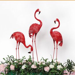 Iron Art Flamingo Wedding Props Party Decoration Crafts Simulation Animal Photography Window Decoration Mall Beauty Chen Props