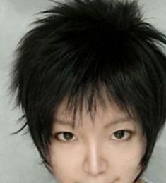 165 Guilty Crown OUMA SHU Brown mix Short Cosplay Wig