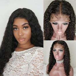 Fashion Curly 360 full lace front wigs pre plucked water wave 10-24inch lace front wigs glueless 130%density small cap aviable