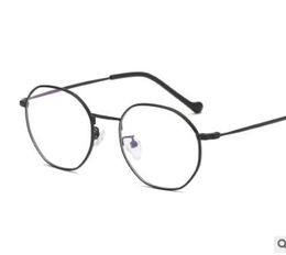 Wholesale-The new vintage irregular flat lens campus students can match the metal eyeglass frame manufacturer direct wholesale